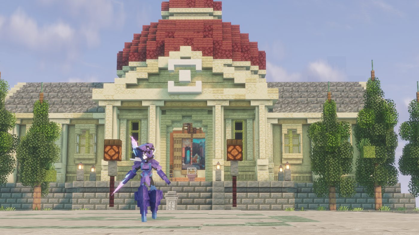 Trainer HQ, a Poké Ball-roofed community building